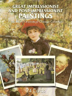 24 FULL-COLOR CARDS OF GREAT IMPRESSIONIST AND POST-IMPRESSIONIST PAINTINGS